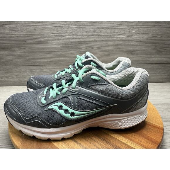 Saucony Women's Grid Cohesion Running Shoes Grey Size 9 - Picture 2 of 10